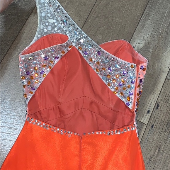 PROM DRESS | Formal gown, burnt orange - Picture 6 of 7